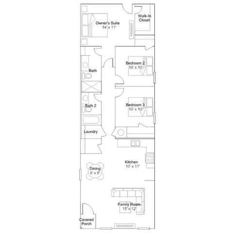 Floorplan - 112 The Gipper, Jarrell, TX 76537 photo 1 of 1
