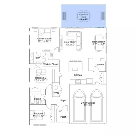 Floorplan - 2693 Marsh Elder Dr, Cambridge, MD 21613 photo 2 of 10