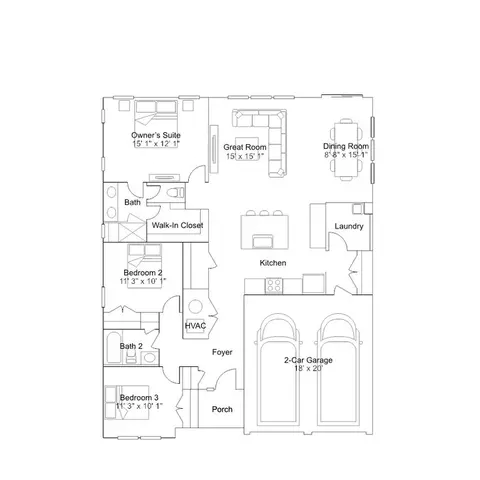 Floorplan - 2693 Marsh Elder Dr, Cambridge, MD 21613 photo 1 of 10