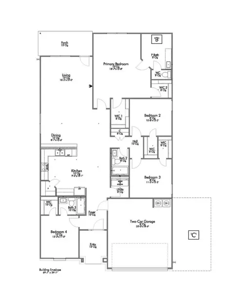 Floorplan - Contreras Lane, Bryan, TX 77803 photo 1 of 2