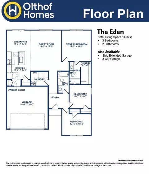 Floorplan - 2323 E 101st Ave, Crown Point, IN 46307 photo 1 of 1