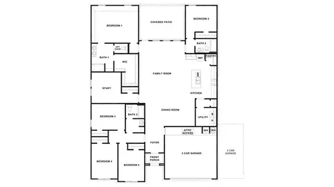 Floorplan - 17102 Black Willow Way, Elmendorf, TX 78112 photo 1 of 1