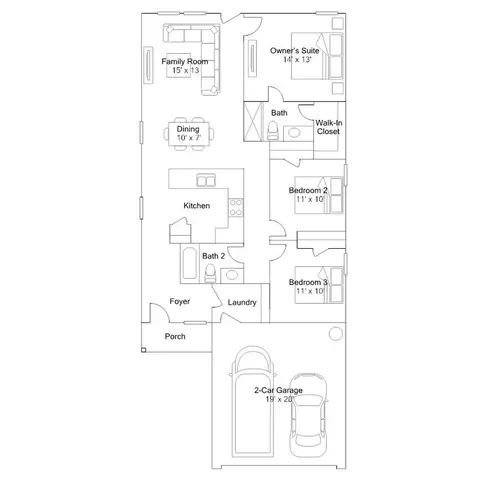 Floorplan - 6413 Adderly Rd, Pilot Point, TX 76258 photo 1 of 1
