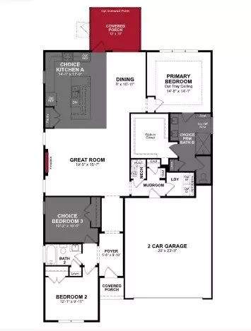 Floorplan - 3014 Claredon St, Longs, SC 29568 photo 1 of 1