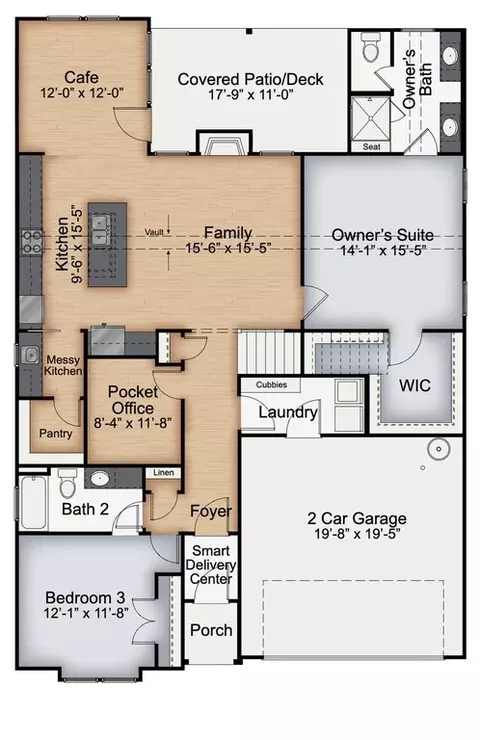 Floorplan - 58 Knotts Loop, Lillington, NC 27546 photo 1 of 1