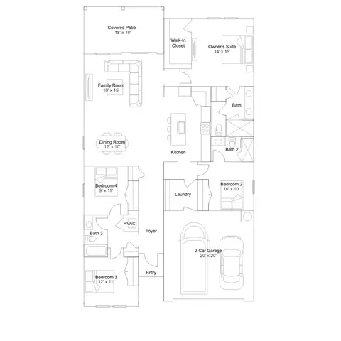 Floorplan - 22260 Rustic Ranch Ln, Estero, FL 33928 photo 1 of 2