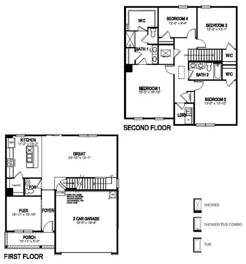 Floorplan - 1020 Goldenaster Way, Joppa, MD 21085 photo 1 of 1