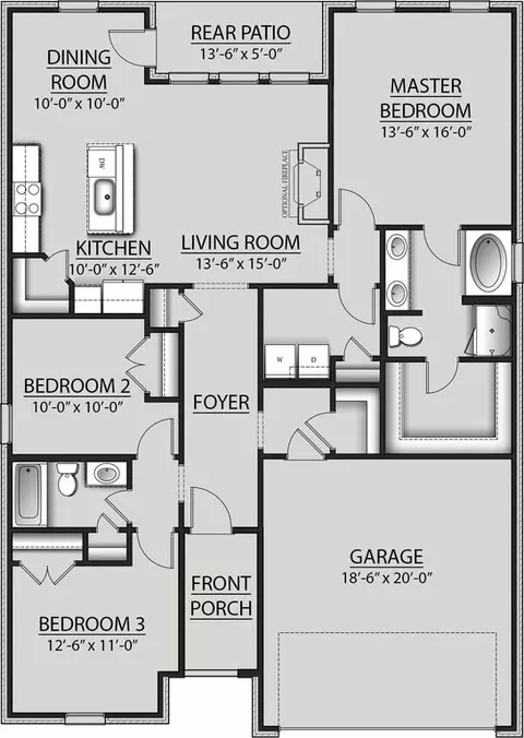 Floorplan - Aphrodite Court, Daphne, AL 36526 photo 1 of 1