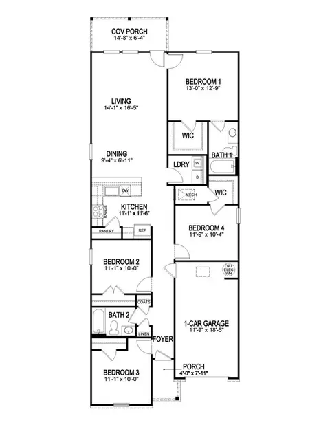 Floorplan - 35530 Evers Dr, Denham Springs, LA 70706 photo 3 of 3