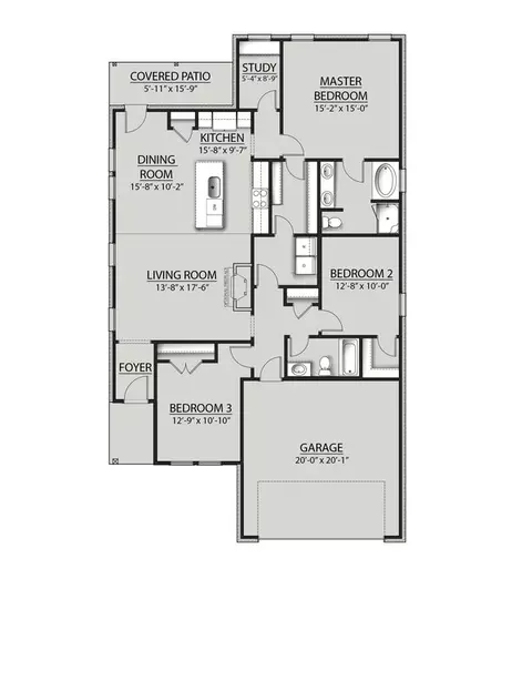 Floorplan - 75106 Pine River Dr, Covington, LA 70435 photo 1 of 1