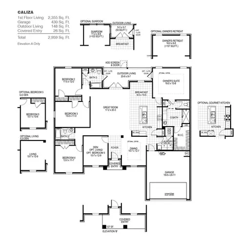 Floorplan - 100 Bentgrass Rd S, Freeport, FL 32439 photo 1 of 1