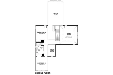 Floorplan - 1405 Snapdragon Ct, Prosper, TX 75078 photo 4 of 5