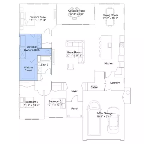 Floorplan - Corner Lot, Lincoln, DE 19960 photo 3 of 3