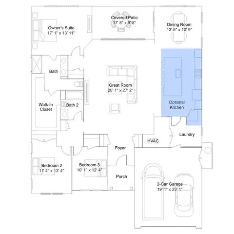 Floorplan - Corner Lot, Lincoln, DE 19960 photo 2 of 3