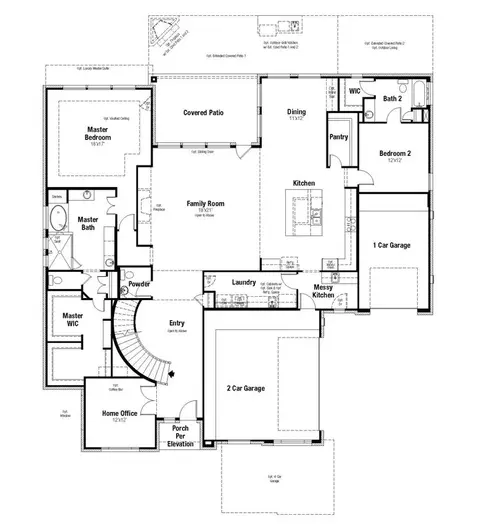 Floorplan - 3305 Emerald Lake Path, Georgetown, TX 78628 photo 1 of 3