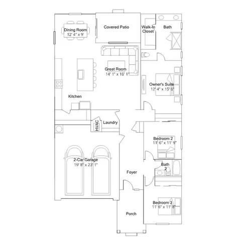 Floorplan - 31 Eventide Ln, Sequim, WA 98382 photo 1 of 1