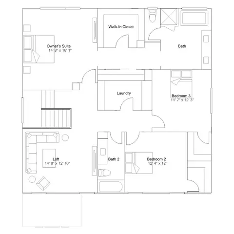 Floorplan - 10418 Shady Meadow Loop, Lakeside, CA 92040 photo 2 of 2