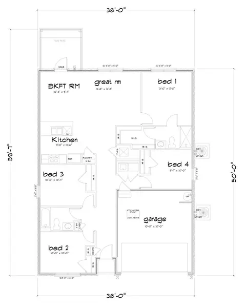 Floorplan - 28025 Hallow Trl, Elberta, AL 36530 photo 1 of 2