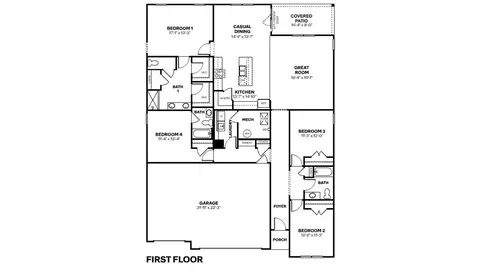 Floorplan - 5758 Bancroft Dr, Pendleton, IN 46064 photo 1 of 1