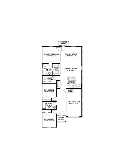 Floorplan - 218 Crowne Parc Dr, Opelousas, LA 70570 photo 1 of 2