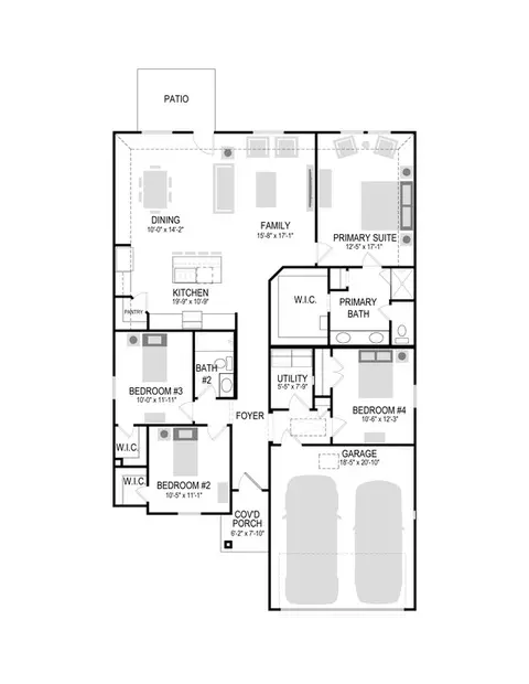 Floorplan - 804 Rockcloud Dr, Haslet, TX 76052 photo 1 of 1