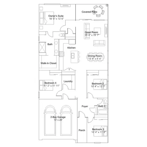 Floorplan - 8620 S Rocking K Ranch Loop, Vail, AZ 85641 photo 4 of 4