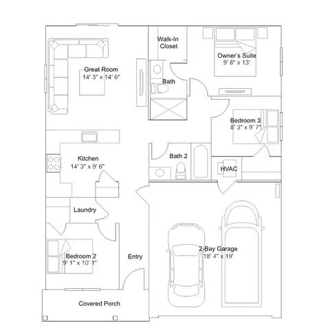 Floorplan - 16613 Blue Pine St, La Pine, OR 97739 photo 1 of 1