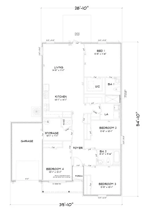 Floorplan - 11023 Elemis Dr, Daphne, AL 36526 photo 2 of 3