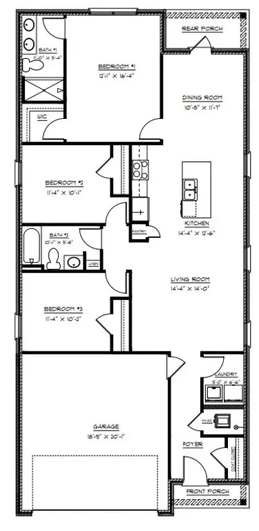 Floorplan - 217 Canvasback Trl, Brandon, MS 39047 photo 1 of 1