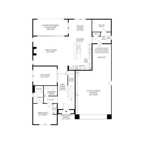 Floorplan - 535 Abeja Dr, Corona, CA 92881 photo 2 of 3