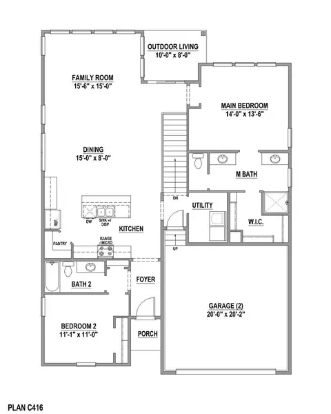 Floorplan - 2093 Falling Leaf, Windsor, CO 80550 photo 1 of 4