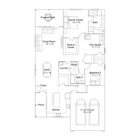 Floorplan - 481 Regatta Ln, Plainfield, IN 46168 photo 1 of 11
