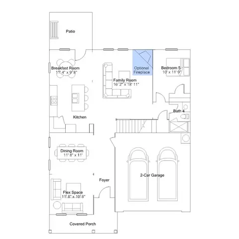 Floorplan - 1101 Cosmic Dr, Durham, NC 27703 photo 2 of 5