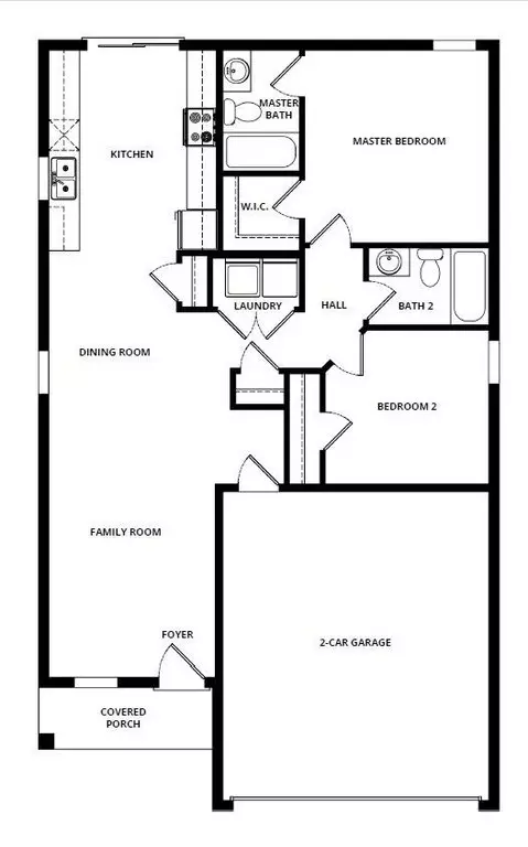 Floorplan - 2354 Ainsworth Ave, Spring Hill, FL 34609 photo 1 of 1