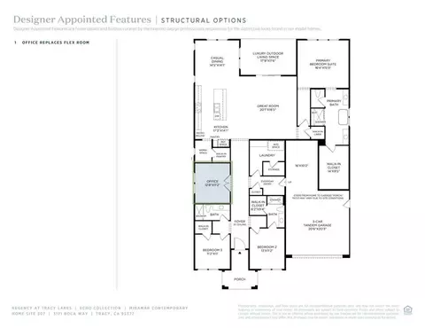 Floorplan - 3171 Boca Way, Tracy, CA 95377 photo 1 of 2