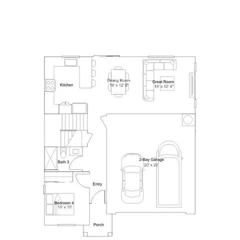 Floorplan - 7955 Black Ledge Way, Antelope, CA 95843 photo 1 of 2