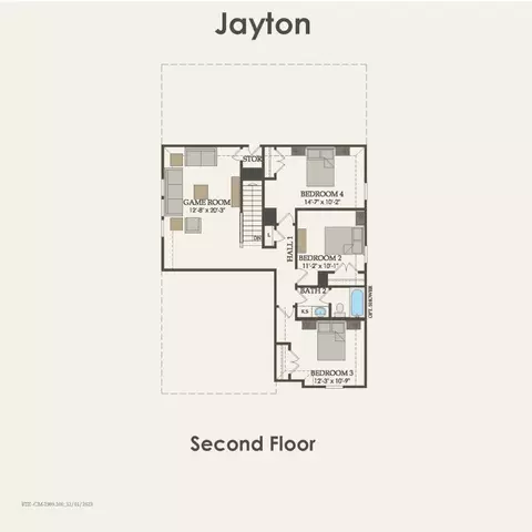 Floorplan - 203 Ruby Ford Dr, Cove, TX 77523 photo 2 of 2