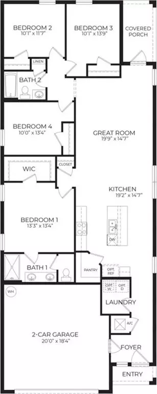 Floorplan - 5515 Taverna Loop, Winter Haven, FL 33884 photo 1 of 1