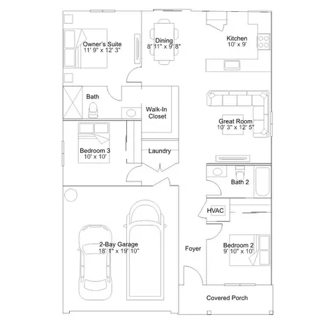 Floorplan - 16613 Blue Pine St, La Pine, OR 97739 photo 1 of 1