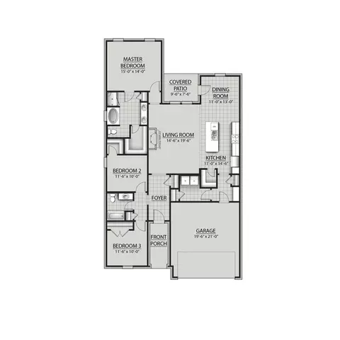 Floorplan - 15531 Yellowstone Dr, Silverhill, AL 36576 photo 1 of 1