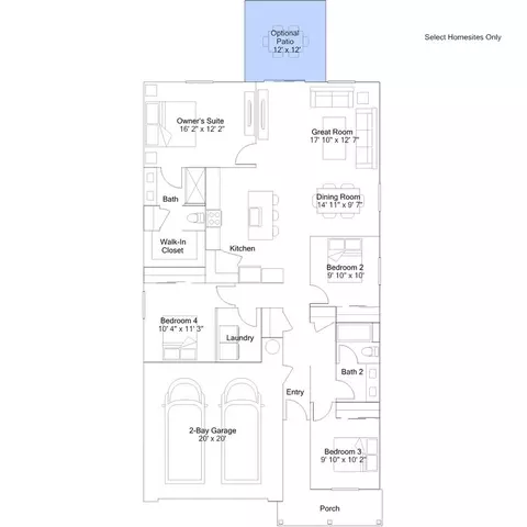 Floorplan - 8010 Black Ledge Way, Antelope, CA 95843 photo 2 of 2