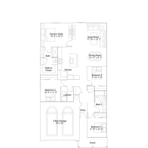 Floorplan - 8010 Black Ledge Way, Antelope, CA 95843 photo 1 of 2