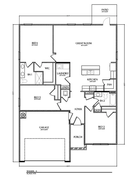 Floorplan - 105 Foxtrail Run, Freeport, FL 32439 photo 1 of 1