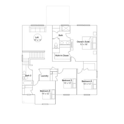 Floorplan - 302 Little Brook Ln, Moncks Corner, SC 29461 photo 3 of 3