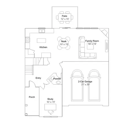 Floorplan - 302 Little Brook Ln, Moncks Corner, SC 29461 photo 1 of 3