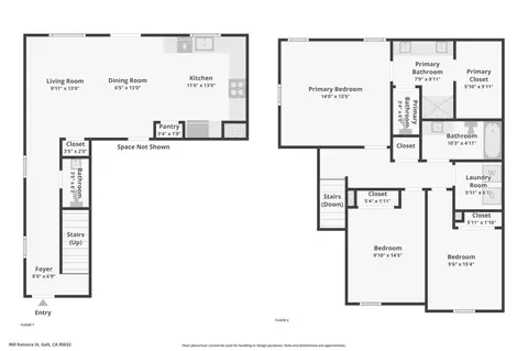 Floorplan - 843 Pecan Tree Ln, Galt, CA 95632 photo 1 of 1