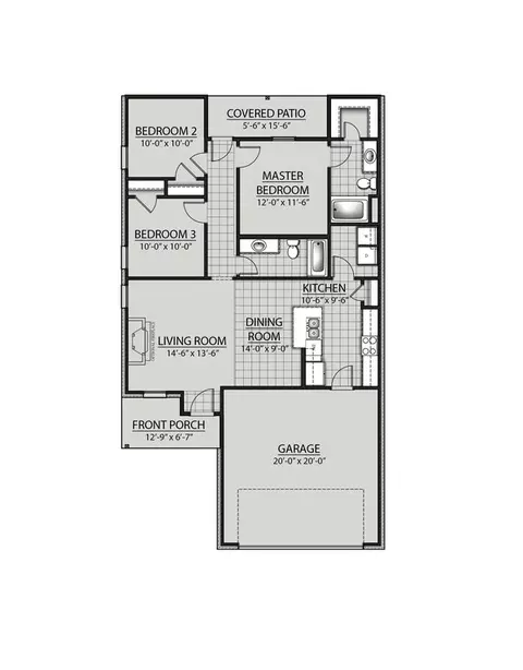 Floorplan - 109 Meadow Ridge Ln, Duson, LA 70529 photo 1 of 1