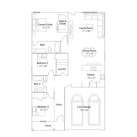 Floorplan - 6413 Adderly Rd, Pilot Point, TX 76258 photo 1 of 1