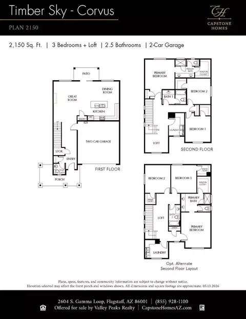 Floorplan - 2604 S Gamma Loop, Flagstaff, AZ 86001 photo 1 of 1