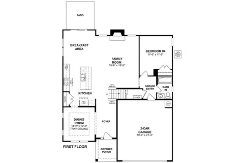 Floorplan - 9905 Emerson Glen Dr, Concord, NC 28027 photo 1 of 2